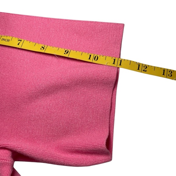 Talbots Scalloped V-Neck Sweater Pink Pullover Knit Extra Large Petite Feminine - Picture 8 of 9